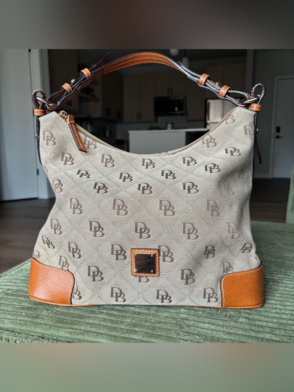 Dooney & Bourke Americana Signature Erica Hobo Bag